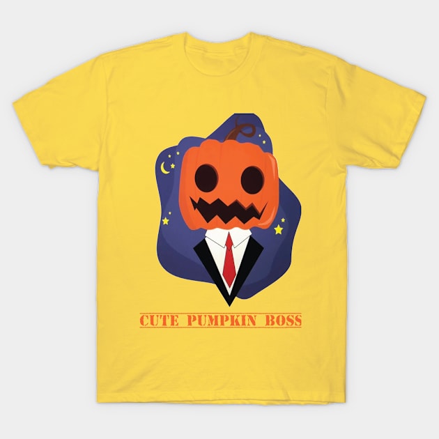 cute pumpkin boss T-Shirt by mnStore